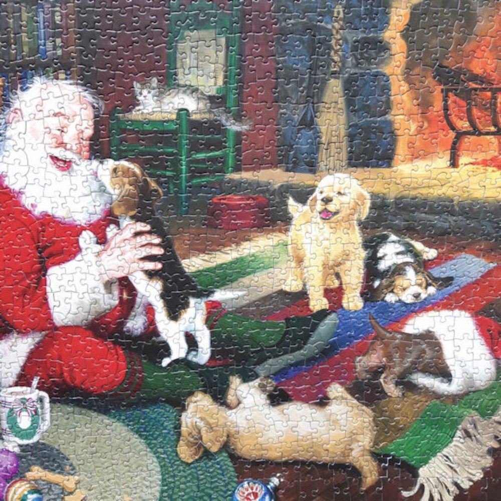 🌹HP🌹Cobble Hill "Santa's Playtime" 1000 🧩 Jigsaw Puzzle